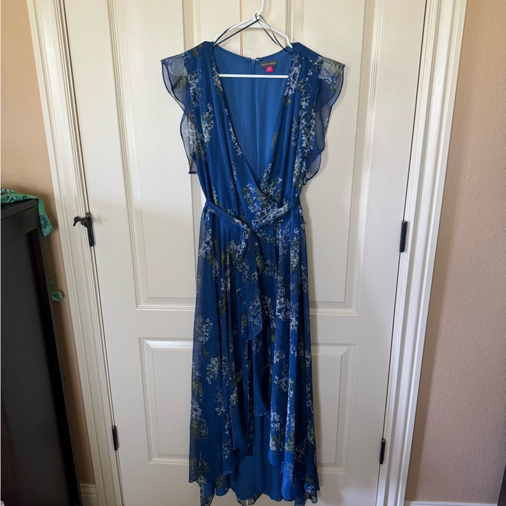 Vince Camuto - Size 12 - Blue Floral Dress